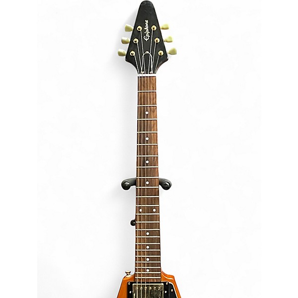 Used Epiphone 1958 Korina Flying V Natural Solid Body Electric Guitar