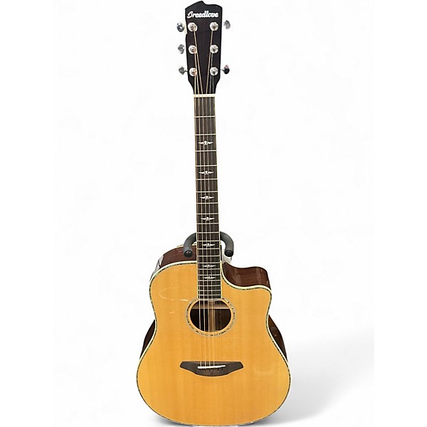 Used Breedlove Stage Dreadnought Natural Acoustic Electric Guitar
