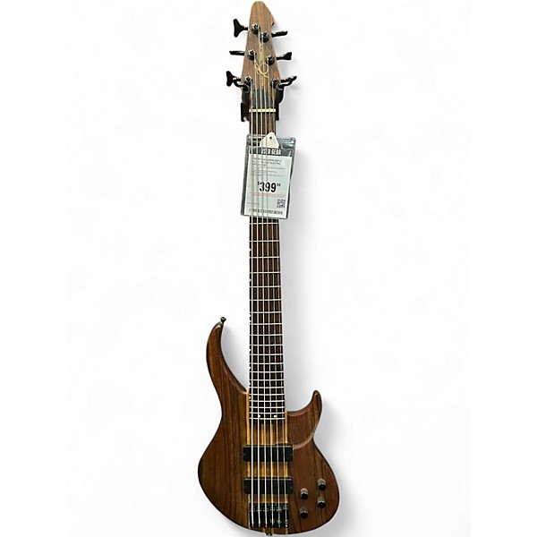 Used Peavey Grind BXP 6 String Walnut Electric Bass Guitar