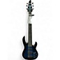Used Carvin LB-76 Steve Harris Blue Electric Bass Guitar thumbnail