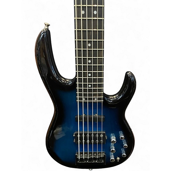 Used Carvin LB-76 Steve Harris Blue Electric Bass Guitar