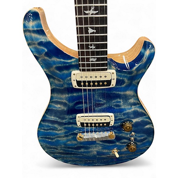 Used 2024 PRS WOOD LIBRARY PAULS GUITAR 10 TOP FADED DENIM Solid Body Electric Guitar