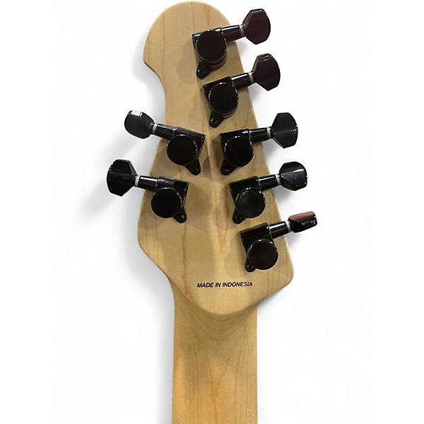 Used Sterling by Music Man John Petrucci JP70 7-String Electric Guitar Stealth Black Solid Body Electric Guitar