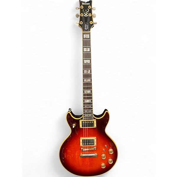 Used 2012 Ibanez AR300 2 Tone Sunburst Solid Body Electric Guitar