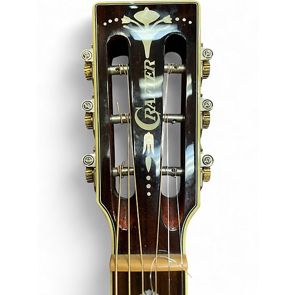 Used Crafter TA050 Antique Natural Acoustic Electric Guitar