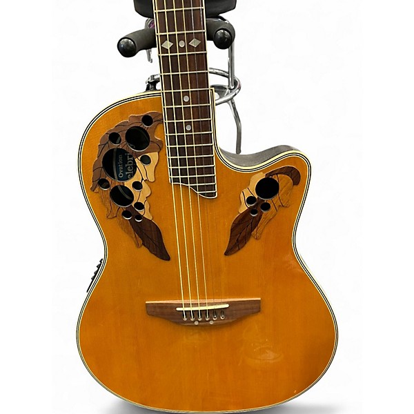 Used Ovation CC247 CELEBRITY DELUXE Natural Acoustic Electric Guitar