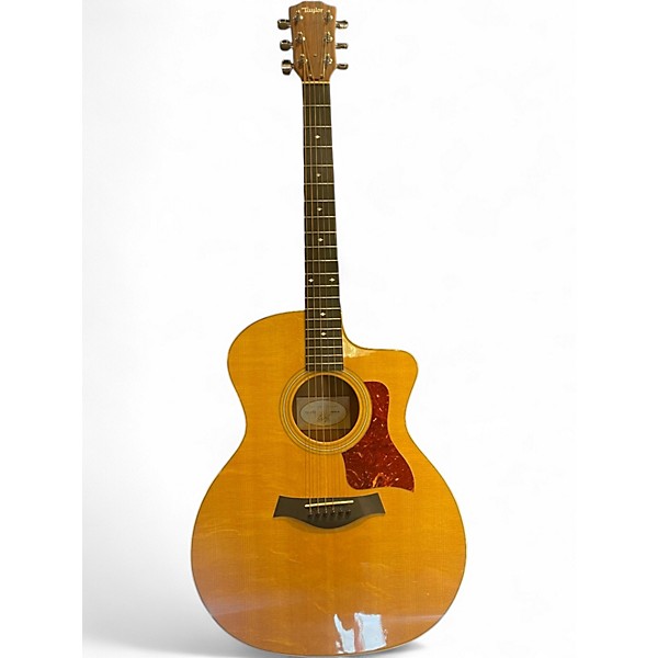 Used Taylor 214CE Deluxe Antique Natural Acoustic Electric Guitar