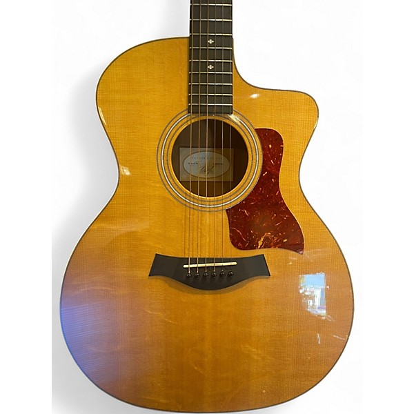 Used Taylor 214CE Deluxe Antique Natural Acoustic Electric Guitar