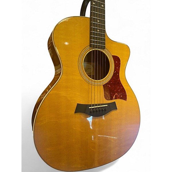 Used Taylor 214CE Deluxe Antique Natural Acoustic Electric Guitar