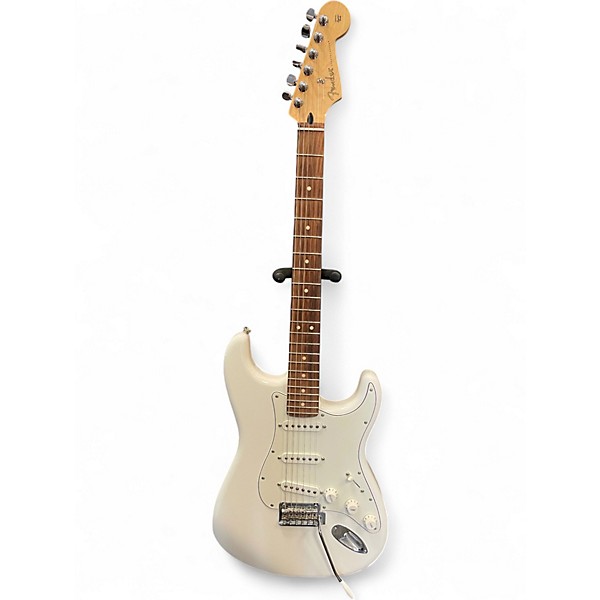 Used Fender Player Stratocaster Olympic White Solid Body Electric Guitar