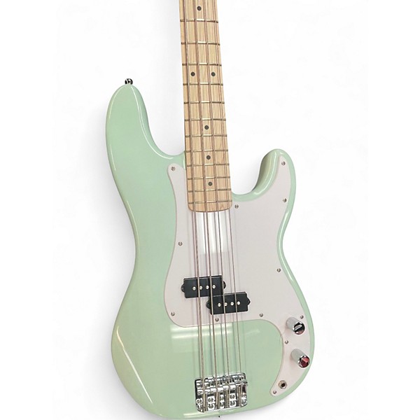 Used Squier Precision Bass Seafoam Green Electric Bass Guitar