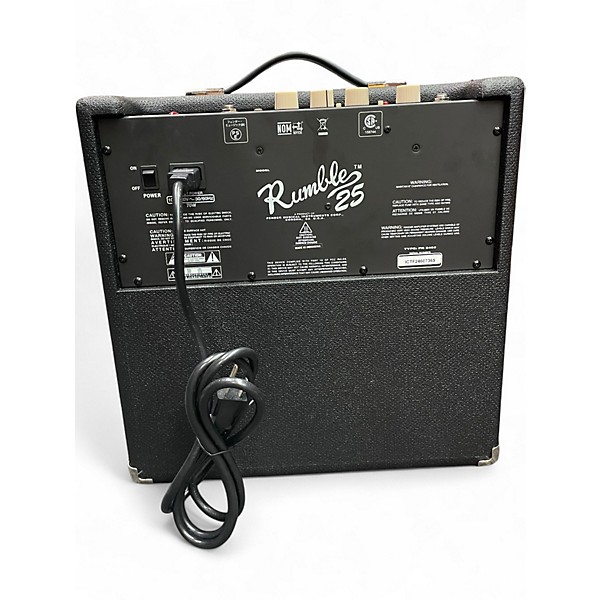 Used Fender Rumble V3 25w 1x8 Bass Combo Amp