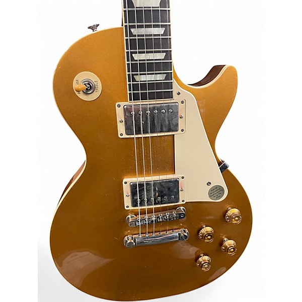 Used Gibson Les Paul Standard Gold Top Solid Body Electric Guitar