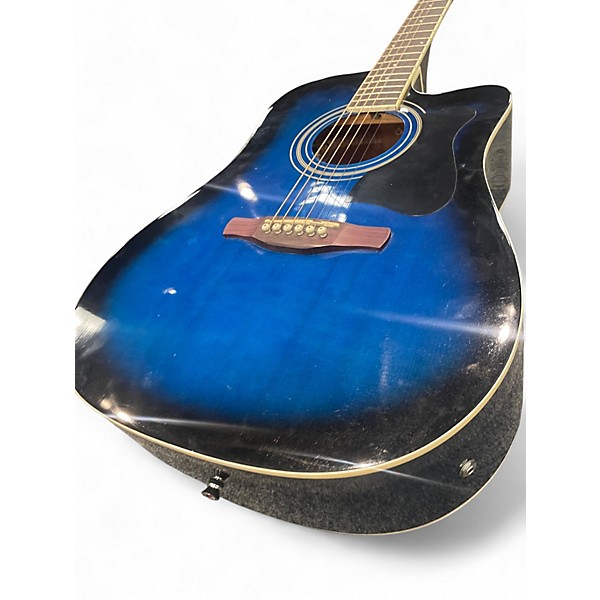 Used Ibanez V70CE Blue Acoustic Electric Guitar