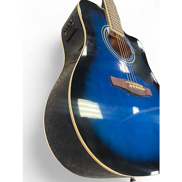 Used Ibanez V70CE Blue Acoustic Electric Guitar