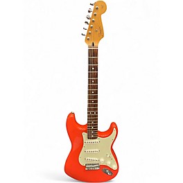 Used Fender California Series Stratocaster Fiesta Red Solid Body Electric Guitar