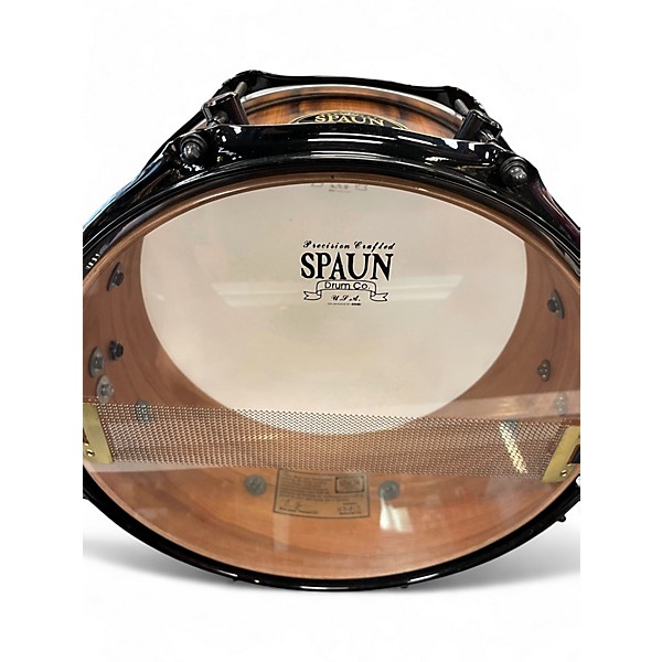 Used Spaun 6X13 DESIGNER SERIES Cherry Drum