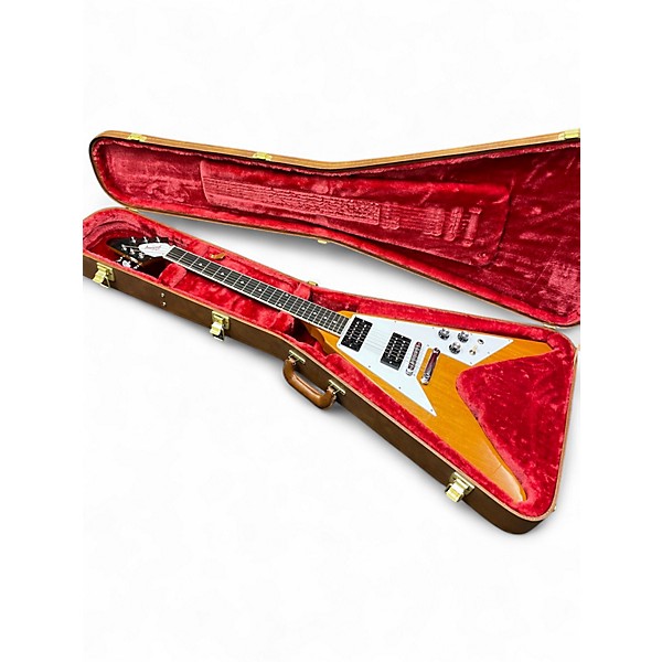 Used Gibson Flying V Antique Natural Solid Body Electric Guitar