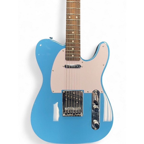 Used Squier SONIC TELECASTER Blue Solid Body Electric Guitar
