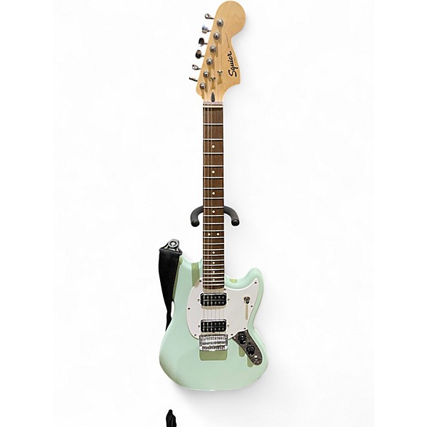 Used Squier Bullet Mustang HH Seafoam Green Solid Body Electric Guitar