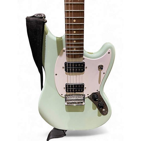 Used Squier Bullet Mustang HH Seafoam Green Solid Body Electric Guitar