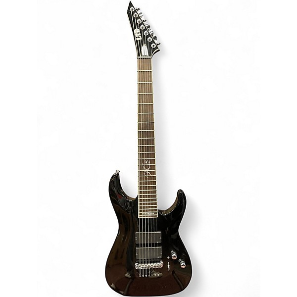 Used 2022 ESP LTD SC607B 7 String Baritone Black Solid Body Electric Guitar
