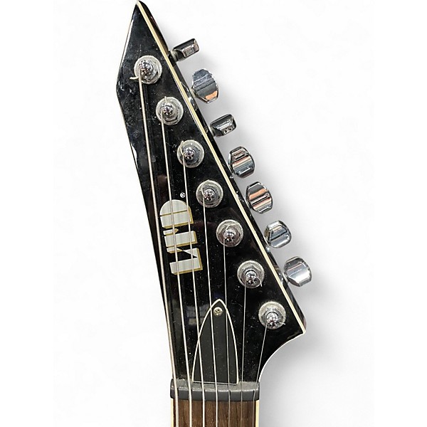 Used 2022 ESP LTD SC607B 7 String Baritone Black Solid Body Electric Guitar