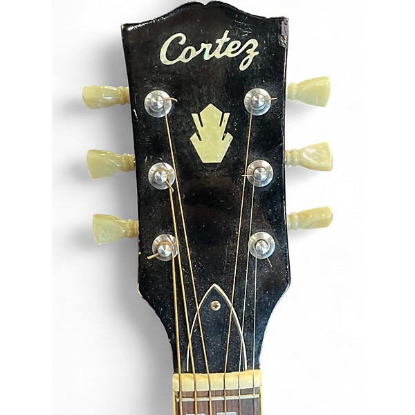 Used Cortez F0055 Cherry Acoustic Guitar