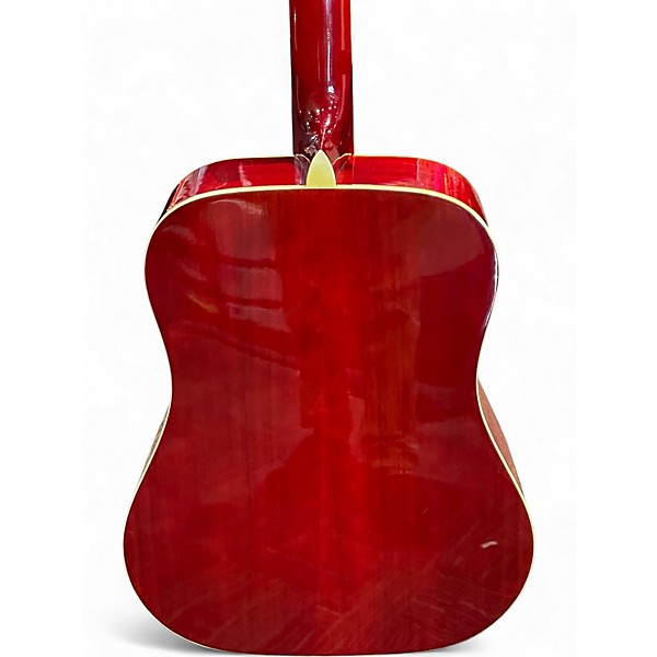 Used Cortez F0055 Cherry Acoustic Guitar