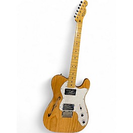 Used Squier Vintage Modified 72 Thinline Telecaster Natural Hollow Body Electric Guitar