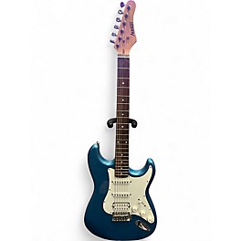 Used Austin AU733 blue sparkle Solid Body Electric Guitar