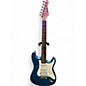 Used Austin AU733 blue sparkle Solid Body Electric Guitar thumbnail