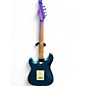 Used Austin AU733 blue sparkle Solid Body Electric Guitar