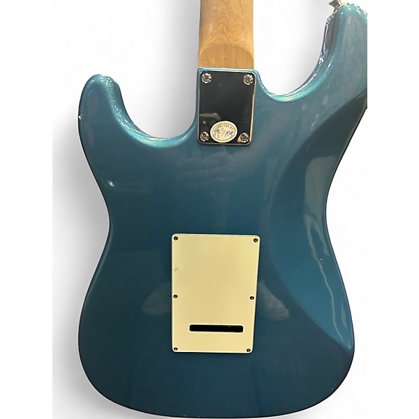 Used Austin AU733 blue sparkle Solid Body Electric Guitar