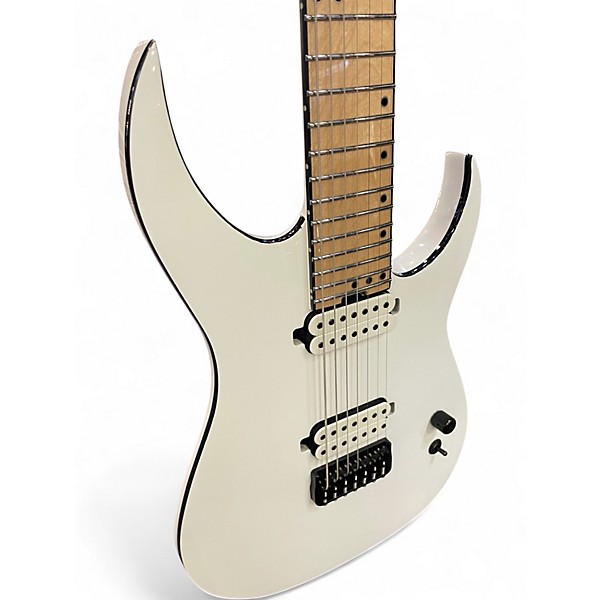 Used 2020s Schecter Guitar Research KM-7 MK-III HYBRID Alpine White Solid Body Electric Guitar