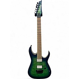 Used Ibanez RGAIX6MQM SURREAL BLUE BURST Solid Body Electric Guitar