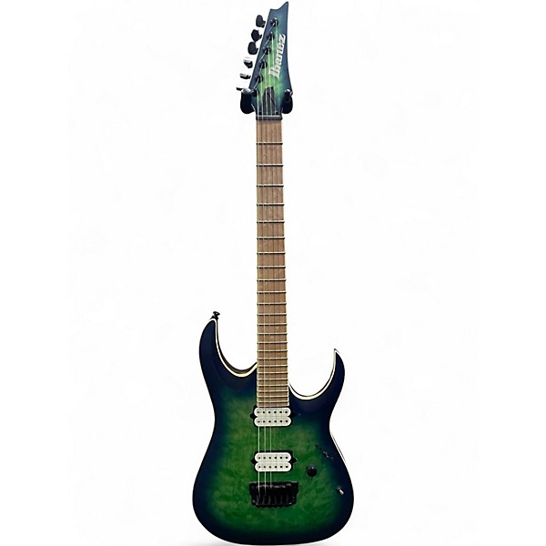 Used Ibanez RGAIX6MQM SURREAL BLUE BURST Solid Body Electric Guitar