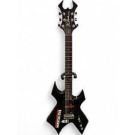 Used B.C. Rich PLATINUM SERIES WARLOCK Black Solid Body Electric Guitar