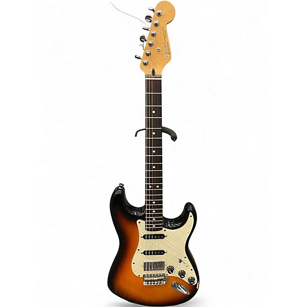 Used Fender Standard Stratocaster HSS 2 Tone Sunburst Solid Body Electric Guitar