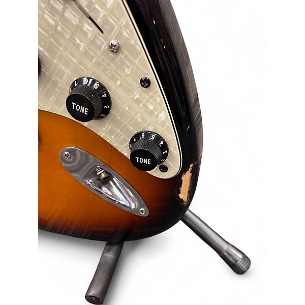 Used Fender Standard Stratocaster HSS 2 Tone Sunburst Solid Body Electric Guitar