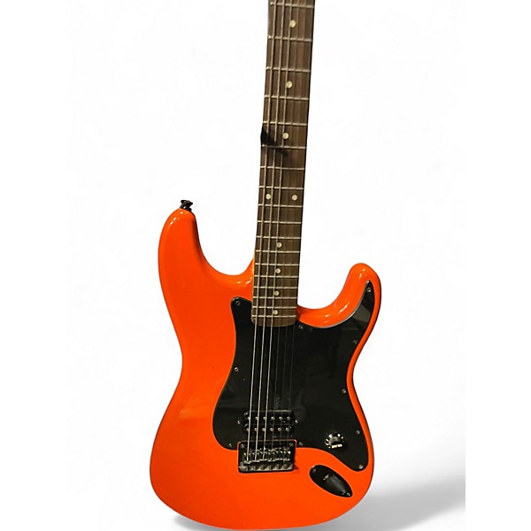 Used Squier Bullet Stratocaster Orange Solid Body Electric Guitar