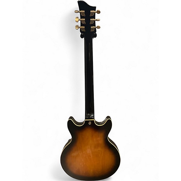 Used Jay Turser JT134DC Sunburst Hollow Body Electric Guitar