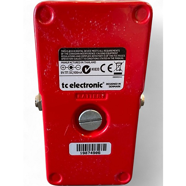 Used TC Electronic Sub N Up Octaver Effect Pedal