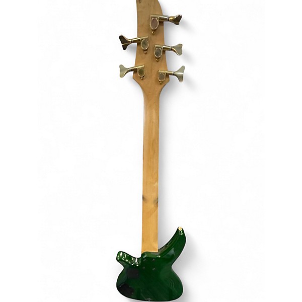 Used Yamaha RBX765A Trans Green Electric Bass Guitar