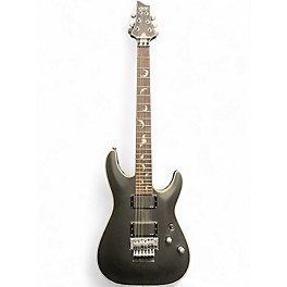 Used Schecter Guitar Research Damien Platinum 6 Floyd Rose Black Solid Body Electric Guitar