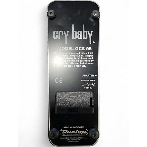 Used Dunlop GCB95 Original Crybaby Wah Effect Pedal