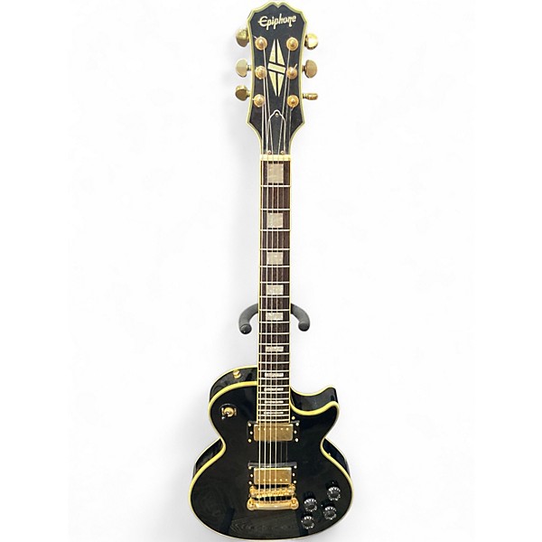 Used Epiphone Les Paul Custom Black Solid Body Electric Guitar