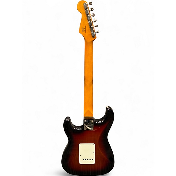 Used Squier Standard Stratocaster 3 Color Sunburst Solid Body Electric Guitar