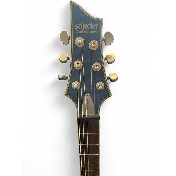Used Schecter Guitar Research C1 Platinum Blue Solid Body Electric Guitar