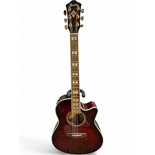 Used Ibanez AEP37-TCS-OP-01 Wine Red Acoustic Electric Guitar